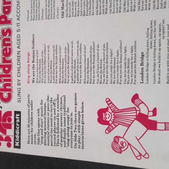 Vintage vinyl Children's Party Songs & Games - Picture 3 of 7